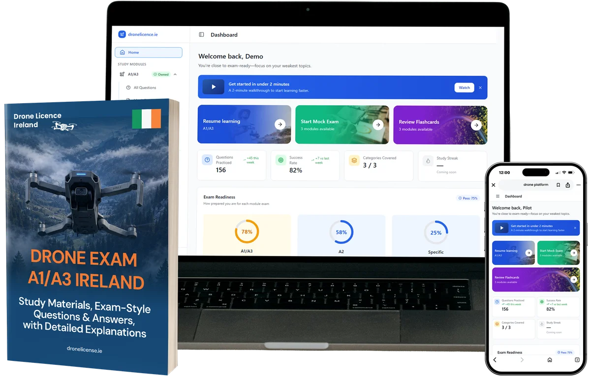A1/A3 Drone Licence Combo – A1/A3 Training Materials & E-learning